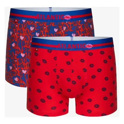 Men's Boxers ATLANTIC 2Pack - Blue/Red