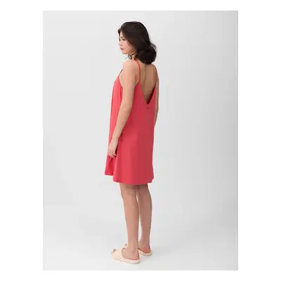 Women's 4F neckline strapless dress - orange