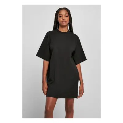 Women's Organic Heavy Oversized T-Shirt Dress Black