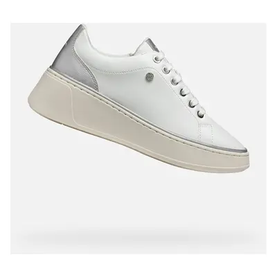 White women's sneakers Geox Sunnetty - Women's