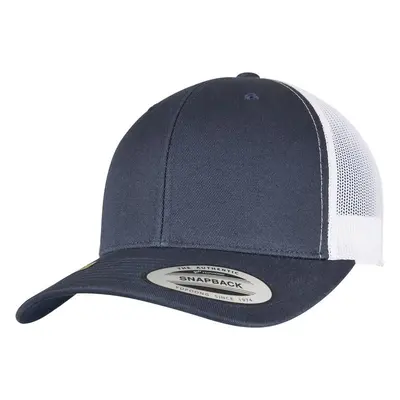 YP CLASSICS RECYCLED RETRO TRUCKER CAP 2-TONE Navy/White