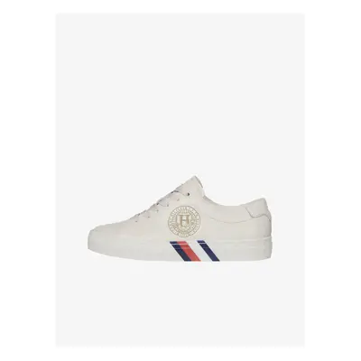 Cream Women's Leather Sneakers Tommy Hilfiger - Women