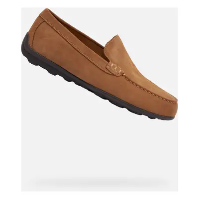 Light brown men's moccasins Geox Spherica EC16 - Men's