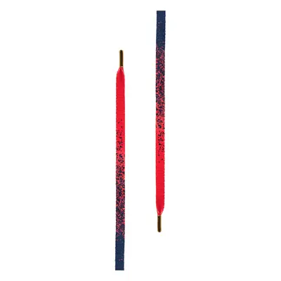 Gold Flat Splatter Pack Laces (5-Pack) red/blue