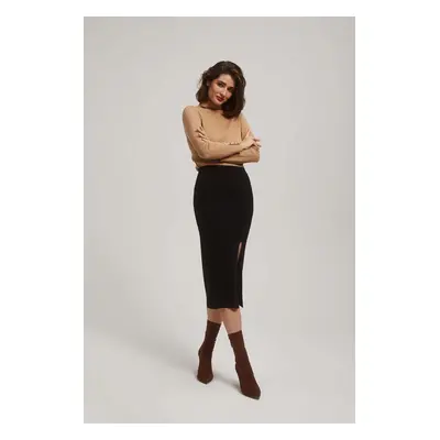 Pencil skirt with slit