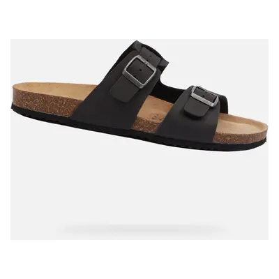 Black men's slippers Geox Ghita - Men's