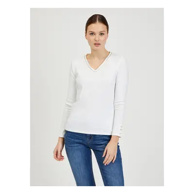 White Women's Long Sleeve T-Shirt ORSAY - Women