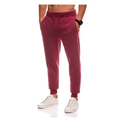 Edoti BASIC men's uniform sweatpants joggers - maroon