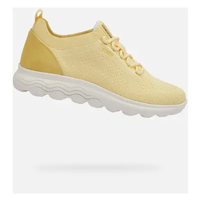 Yellow women's sneakers Geox Spherica - Women's