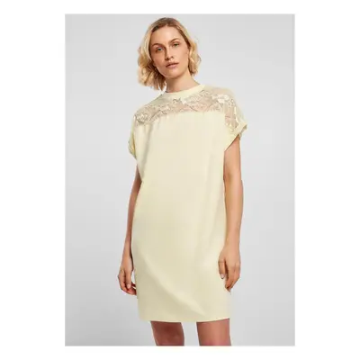 Women's dress with yellow lace