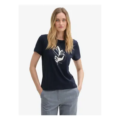 Dark blue women's t-shirt Tom Tailor - Women's