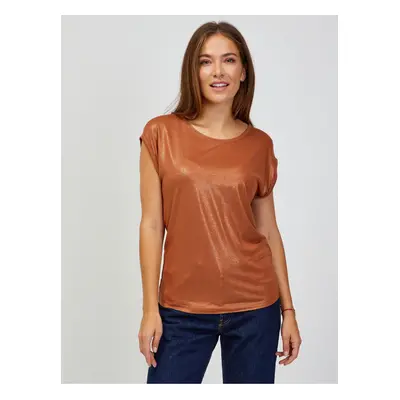 Brown T-shirt ORSAY - Women