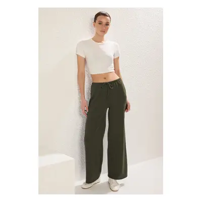 Trendyol Khaki More Sustainable Wide Leg Trousers