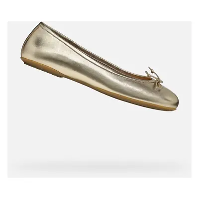 Gold women's ballet flats Geox Palmaria - Women's