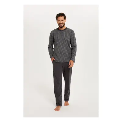 Balmer Men's Long Sleeves, Long Legs - Print/Graphite