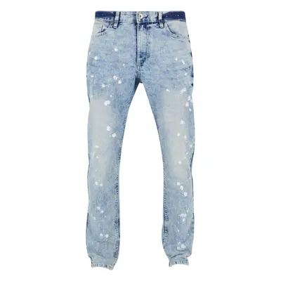 Men's Stretch Signature Jeans Blue with Blotches