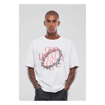 Men's T-shirt God Loyalty Love Oversize white