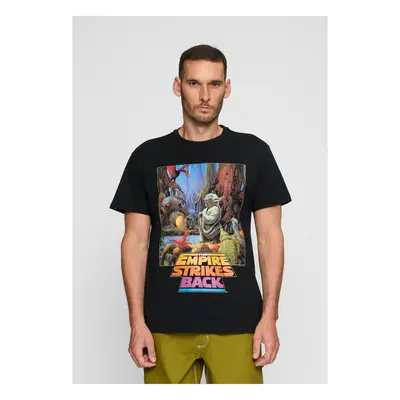 Black Star Wars Yoda Poster T-Shirt