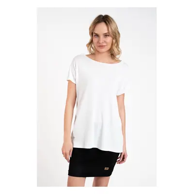 Women's blouse Ksenia with short sleeves - white