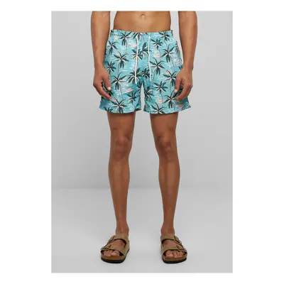 Patterned Tropical Bird Swimsuit Shorts AOP