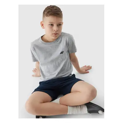 Boys' Plain T-Shirt 4F - Grey