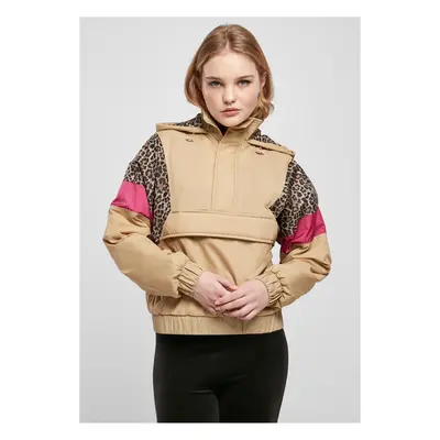 Women's jacket AOP Mixed Pull Over Unionbeige/dark/w.