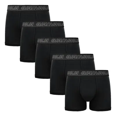 5PACK Men's Boxer Shorts Gianvaglia Black