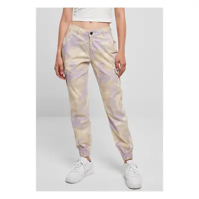 Women's Camo Cargo High Waisted Lilaccamo Trousers