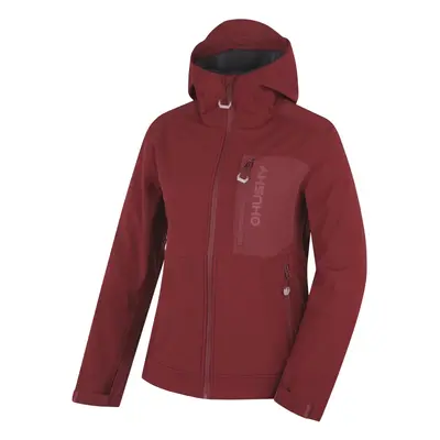 Women's softshell jacket HUSKY Samai burgundy