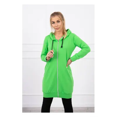 Dress with hood and hood light green