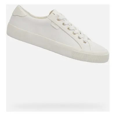 White women's sneakers Geox Emmeleny - Women's