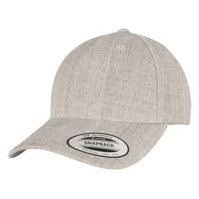 YP CLASSICS 5-PANEL PREMIUM COVERED CAP HEATHER GREY SNAPBACK CAP