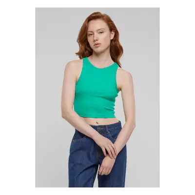 Women's Cropped Rib Top - Green