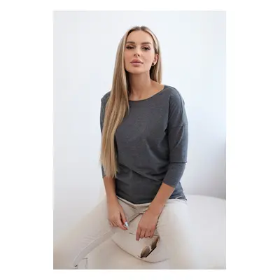 marka niezdefiniowana Blouse Casual graphite melange