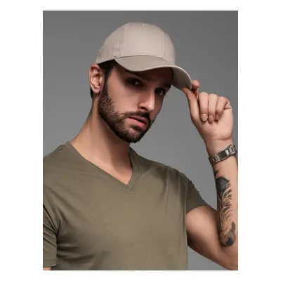 Ombre Men's baseball cap with decorative embroidery - ash