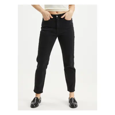 Black cropped straight fit jeans Noisy May Moni - Ladies