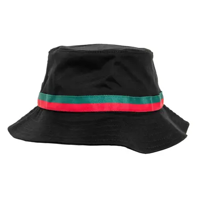 Stripe Bucket Hat Black/Tan/Green