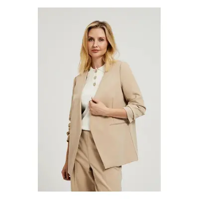 Women's jacket 3/4 sleeves MOODO - beige