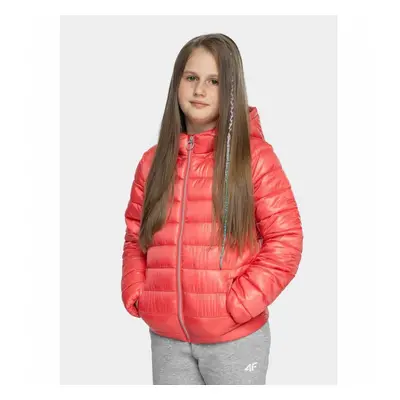 Girls' quilted jacket 4F