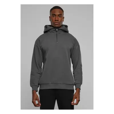 Men's Zipped High Neck Sweatshirt Grey