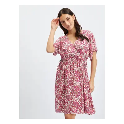 Orsay Pink Ladies Patterned Dress - Women