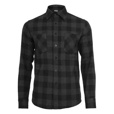 Plaid flannel shirt blk/cha