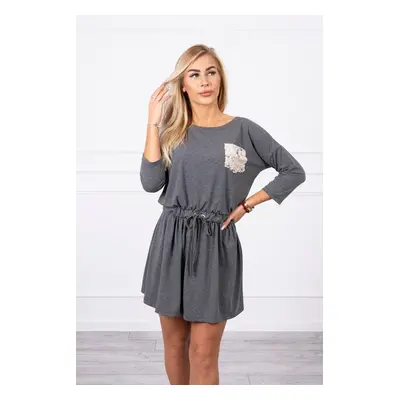 Dress with graphite pocket