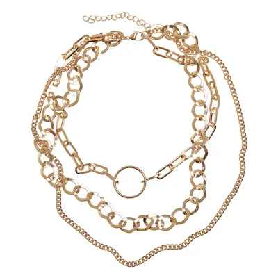 Ring Layering Necklace - Gold Color