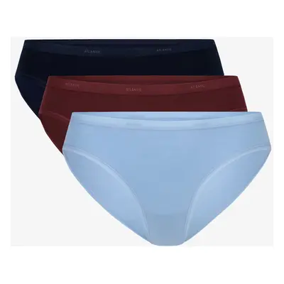 Women's panties ATLANTIC 3Pack - dark blue/burgundy/light blue