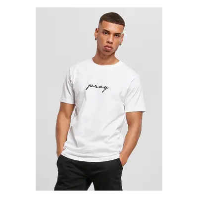 Pray EMB Tee White