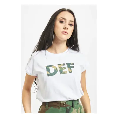 White T-shirt with DEF signature