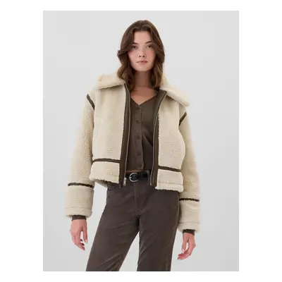 GAP Cropped Sherpa Jacket - Women's