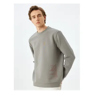 Koton Crew Neck Cotton Blended Atatürk Printed Sweatshirt