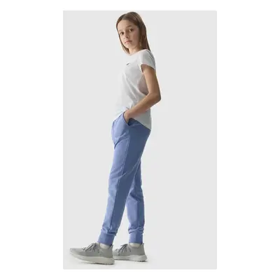 Girls' jogger sweatpants 4F - denim